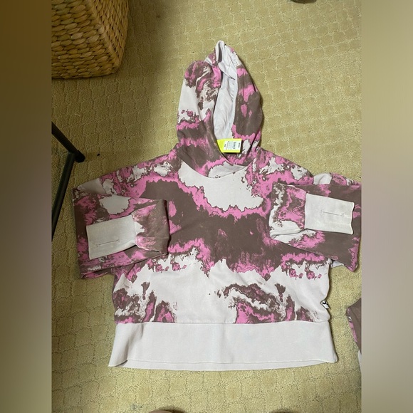 Joy lab women’s tye dye crew neck hoodie with matching sweater pants size xl, L - Picture 9 of 14